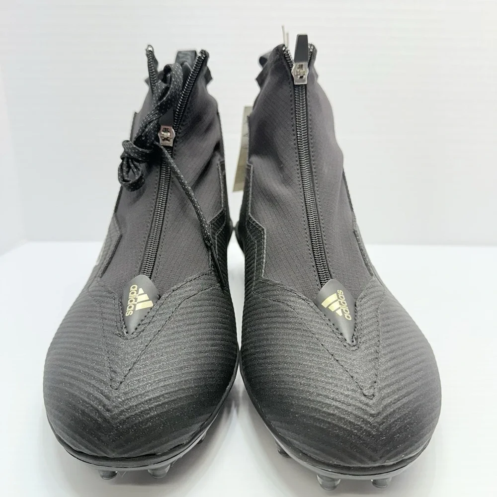 Men's Adidas Football Cleats Nasty 2.0 Black/Gold Size 12.5, Brand‎ New, Sports
